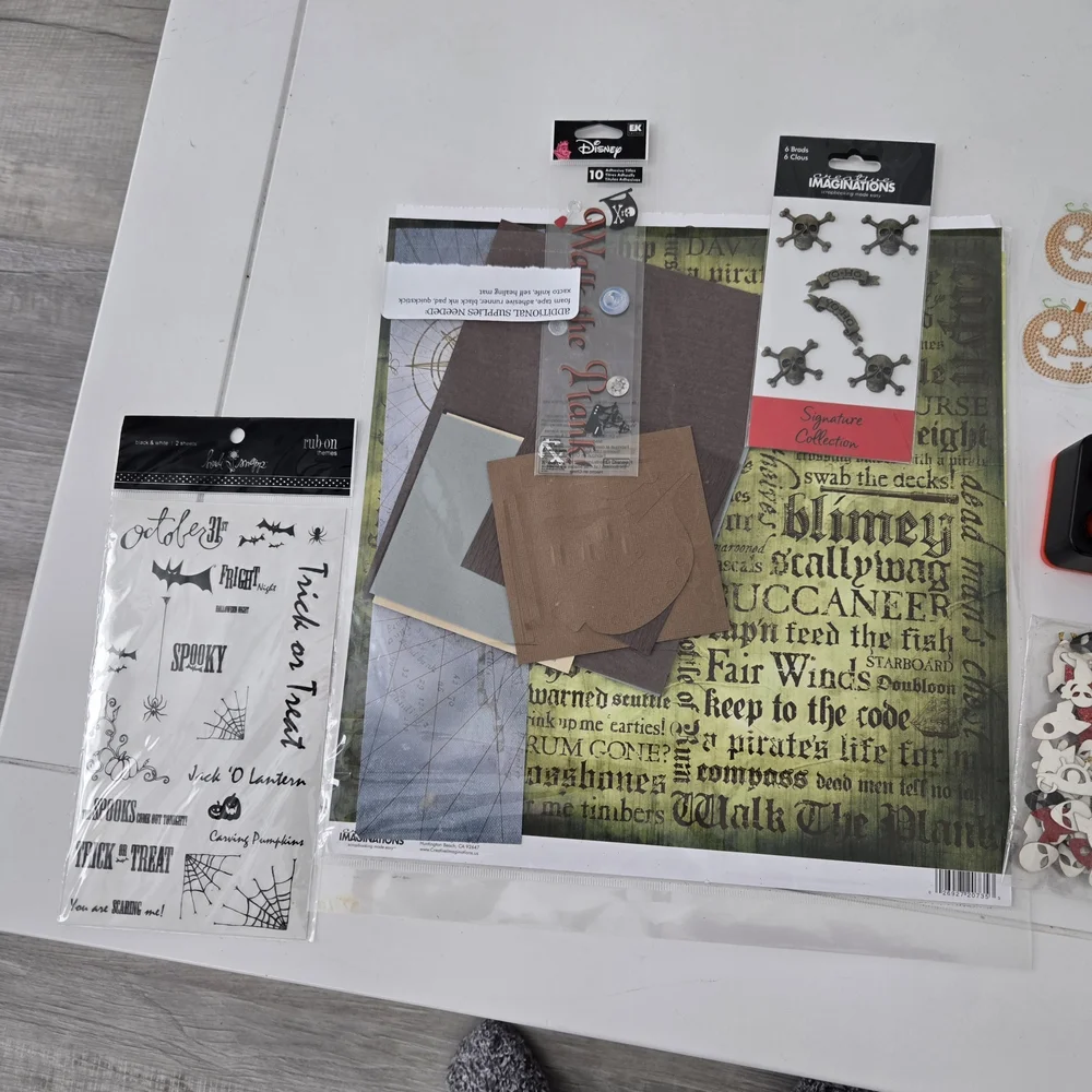 Halloween Crafting Kit with Punches and Embellishments New